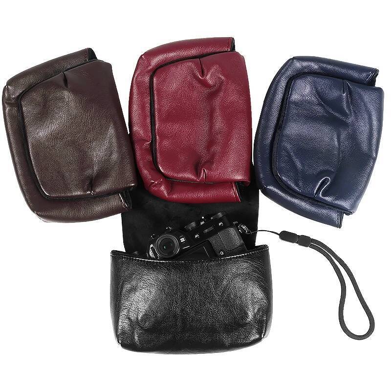 กระเป๋ากล้องหนัง PU นุ่มสําหรับ Fujifilm X100V X100F X100T X100S XF10 X30 X10S X70 Leica DUXL X2 Can