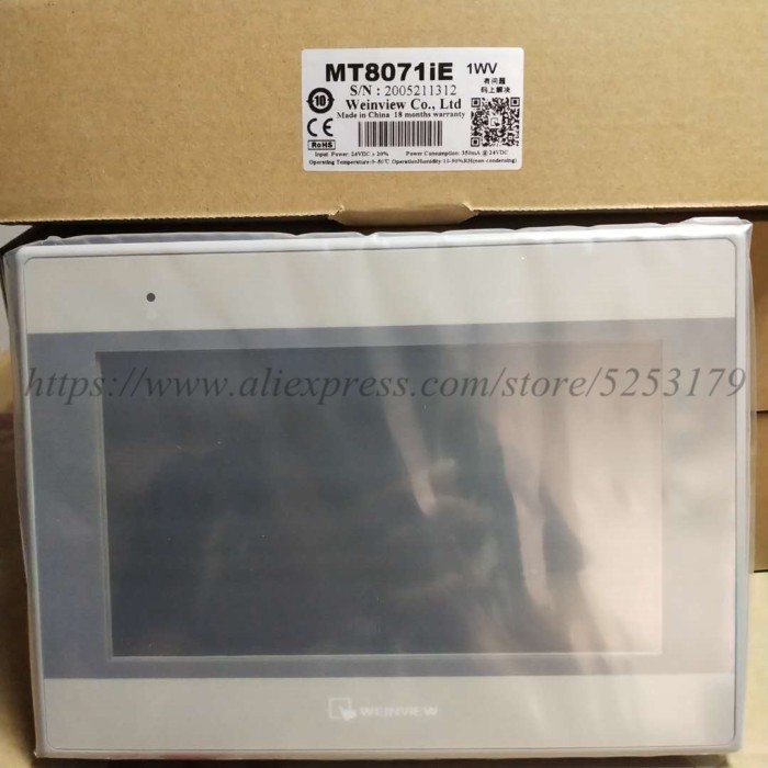 Original New WEINTEK MT8071iE Touch Panel HMI