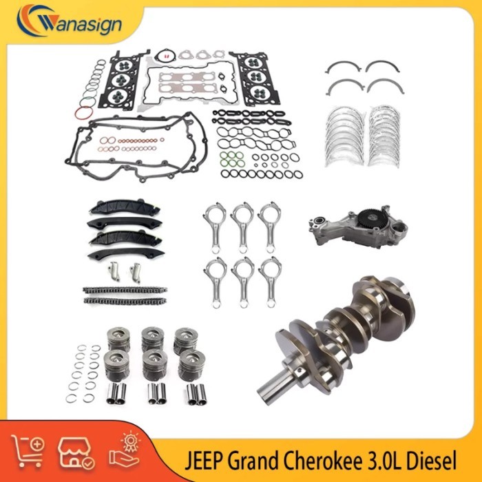 Auto Engine Parts Rebuild Kit Crankshaft Pump For Jeep Chrysler Ram 1500 3.0L 3.0T V6 DIESEL DOHC H