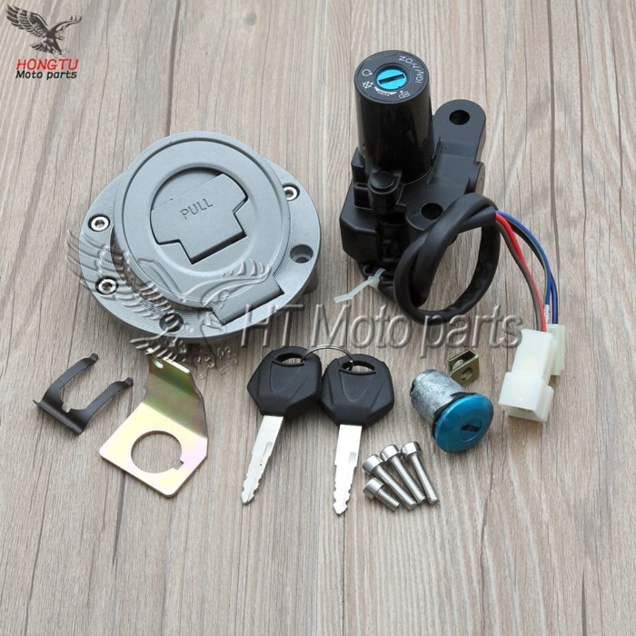 Motorcycle Ignition Switch Lock Fuel Gas Cap Key Set For Yamaha MT03 06-12 YZF R6 R1 XJ6 FJ09 FZ09