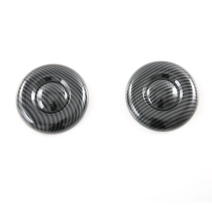 AC34-Car Carbon Fiber ABS Air Vent Outlet Cover Trim Stickers For BYD ATTO 3 Yuan Plus 2022