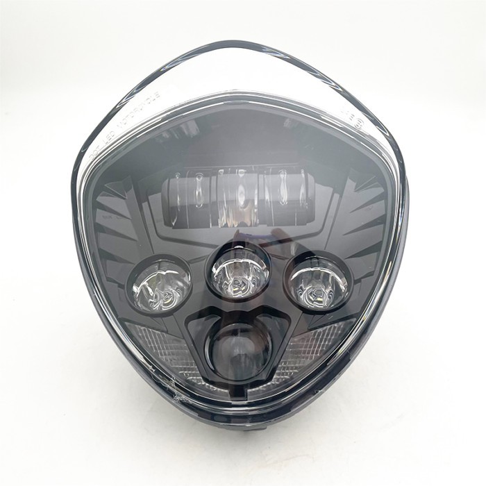 Chrome Black 60W LED Motorcycle H4 Headlights For Victory Cross Country Kingpin Vegas Victoria Moto