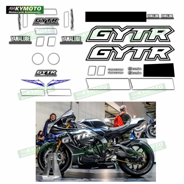 for Yamaha YZF-R7 YZF R7 GYTR Motorcycle Accessories Sticker Fairing Decoration Full Car Reflective