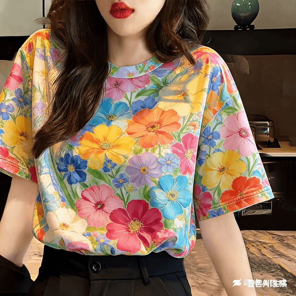 เสื้อยืดผู้หญิง ไม่จํากัดเพศ สําหรับผู้หญิงเสื้อผ้าดอกไม้สบายๆเสื้อยืดสงกรานต์ท็อปส์พิมพ์เสื้อยืดแขนสั้นสบายๆทีเสื้อ2569ถนนสวมใส่02 ราคา ถูกที่สุด ดีลบีเคเค