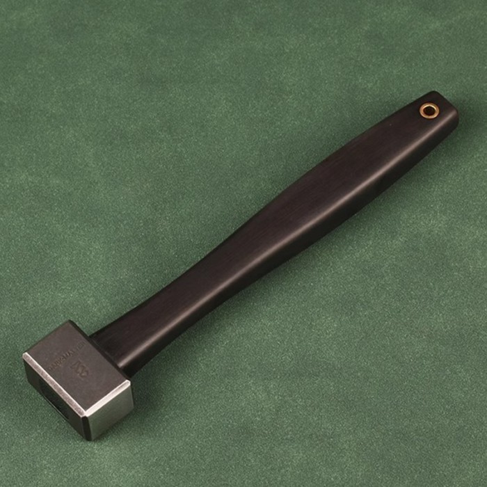 Small Hammer 440C Steel Square Wooden Handle Hammer Professional Exquisite Multi-functional Portabl