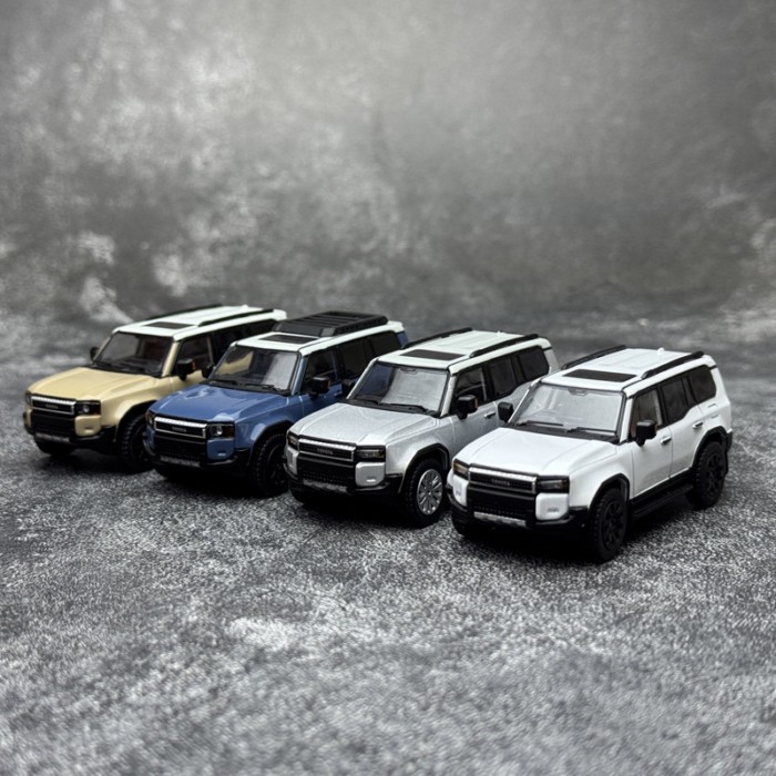 GCD 1: 64 Toyota PRADO PRADO 250 Off-Road SUV จําลองรถรุ่นเครื่องประดับ