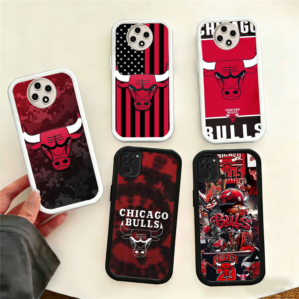 WB25 Bulls ทีมสําหรับ Hp ชุบ Xiaomi Redmi POCO F6 13C M4 13 K60 X3 A1 X5 F5 X6 Ultra Pro 5G วัสดุ TP