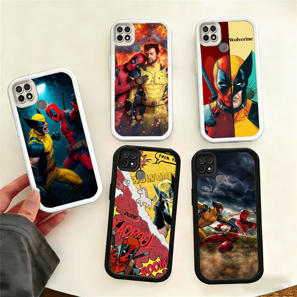 WB35 Deadpool และ Wolverine สําหรับ Hp ชุบ OPPO หมายเหตุ GT C65 60 8 A3X 6 A3 C63 5G วัสดุ TPU