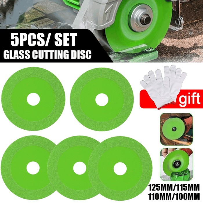 5Pcs Grinding Cutting Disc 100/110/115/125mm Glass Tile Cutting Disc Diamond Marble Saw Ceramic Pol
