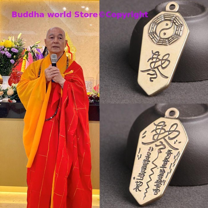 2P Taoism Buddhism Geomantic omen Master multipurpose Eight Diagrams Bless safe Amulet Pendant FENG