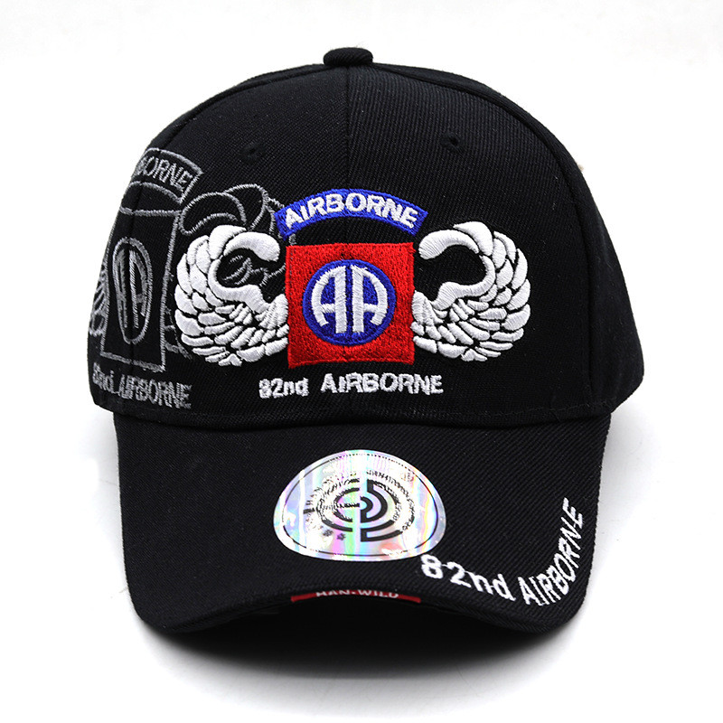 หมวกเบสบอลกลางแจ้ง D82 Airborne Division ป้องกันUV มีปีกกว้าง ระบายอากาศได้ดี