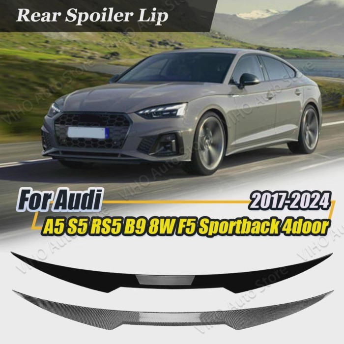 For Audi A5 F5 S5 RS5 B9 8W Sportback 4 Doors 2017-2024 M4 Style Car Rear Spoiler Tail Wing Rear Tr