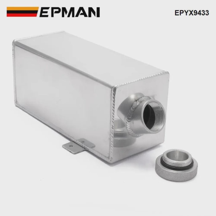 EPMAN Universal 1.75 Litre Alloy Water Fuel Overflow Tank Intercooler Spray Water Bottle- Washer /