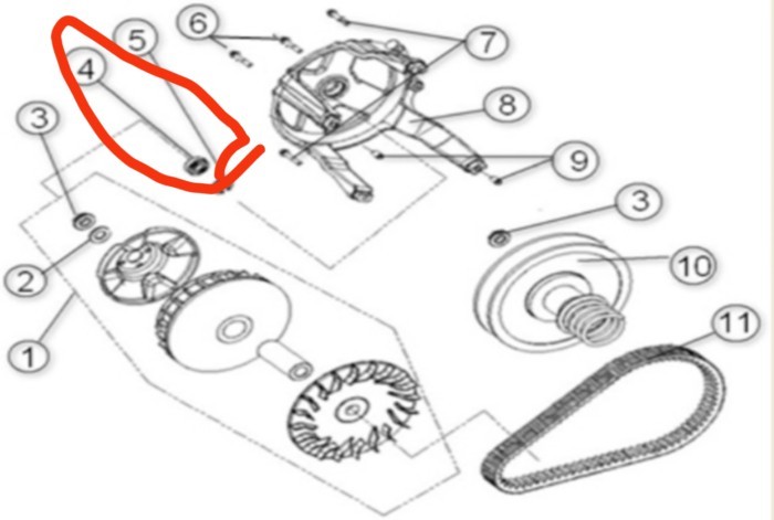 Drive Wheel Bearing suit for Loncin xwolf 700/LX700 ATV code 380630036-0002