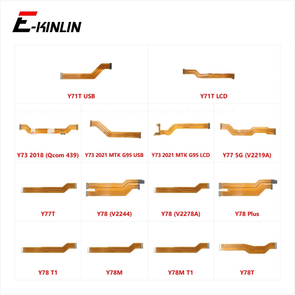 Lcd หลักเมนบอร์ดการเชื่อมต่อ Flex สําหรับ Vivo Y71T Y73 Y77 Y77T Y78 Plus Y78M T1 Y78T อะไหล่