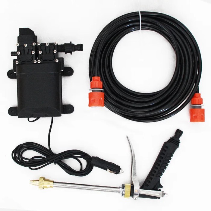 12v Dual Pump Car Wash High Pressure Wash Electric Car Washer Tools 12v Car Washing Machine + Gun +