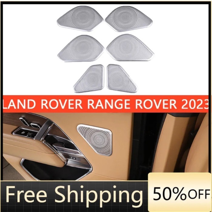 L460 2023 Stainless Steel Car Door Speaker  Network Cover For Land Rover Range Rover Vogue  Decorat