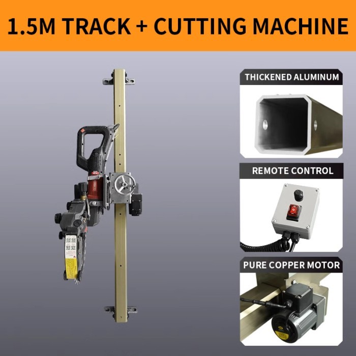 Single Track Concrete Automatic Saw Brick Cutter Circular Saw Wall Slotting Groving with Saw Blade