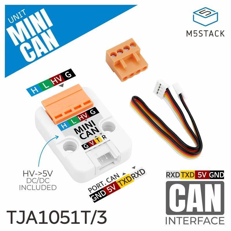 ส่วนลดเวลาจํากัด M5Stack Official Mini CAN Unit (TJA1051T/3)