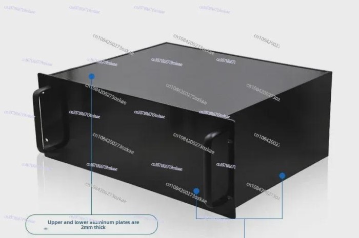 4U All-aluminum Industrial Control Chassis 2U Server Chassis Aluminum Profile 5U Power Amplifier Ch