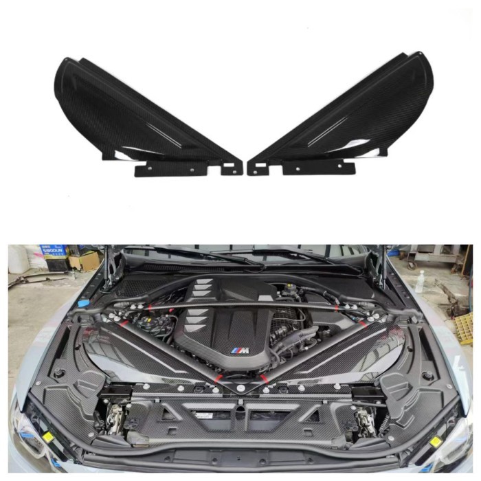 Dry Carbon Fiber Engine Cold Air Intake Hood Cover for BMW G80 M3 G82 G83 M4 G87 M2