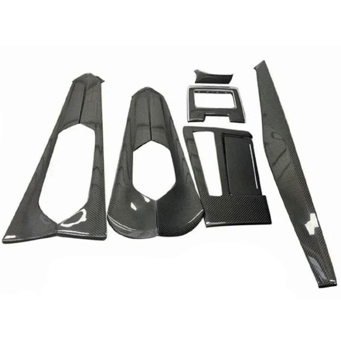 Superior Quality 8Pcs Carbon Fiber Car Interior Kits for Audi-A6 Avant Allroad A7 C8 Carbon Dashboa