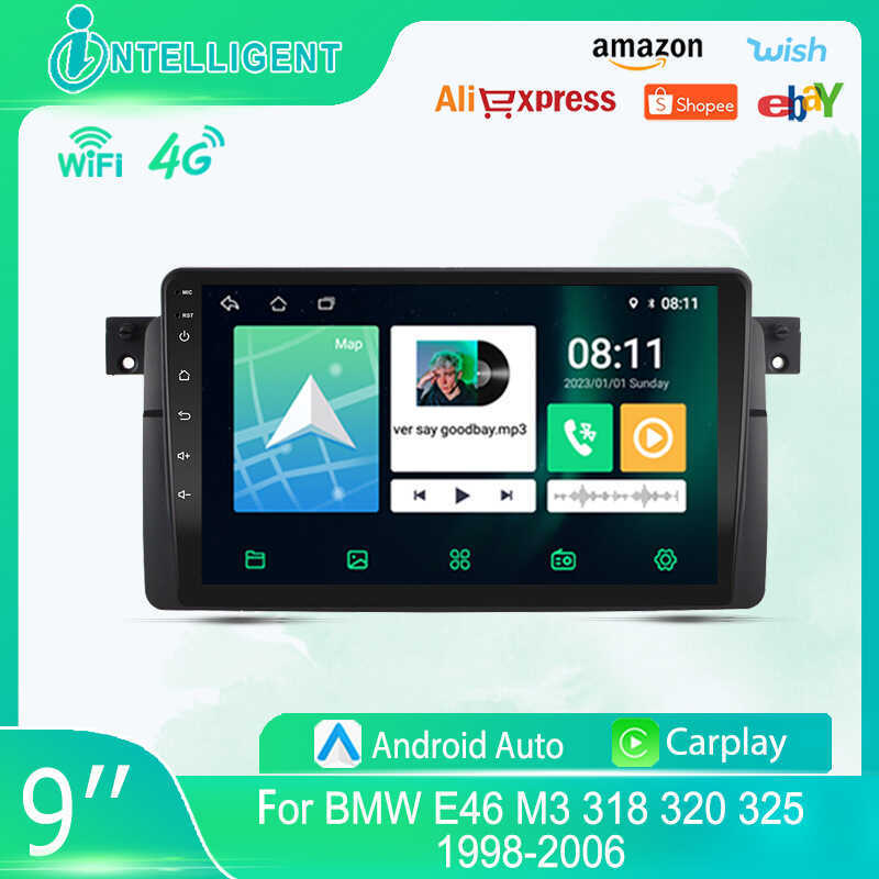 เหมาะสําหรับ BMW E46 98-06 Android Central Control GPS รถนําทาง/สมาร์ทบลูทูธ carpy