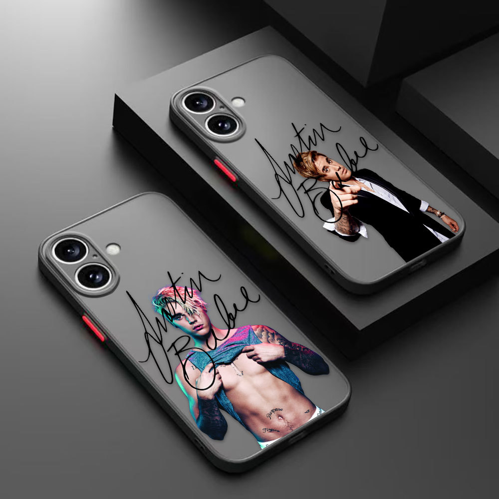 นักร้องร้อน Justin Bieber Matte เคสโทรศัพท์สําหรับ VIVO V20 V21 V23 V25 V29 V50 V60 Y15S Y04 Y03 Y17