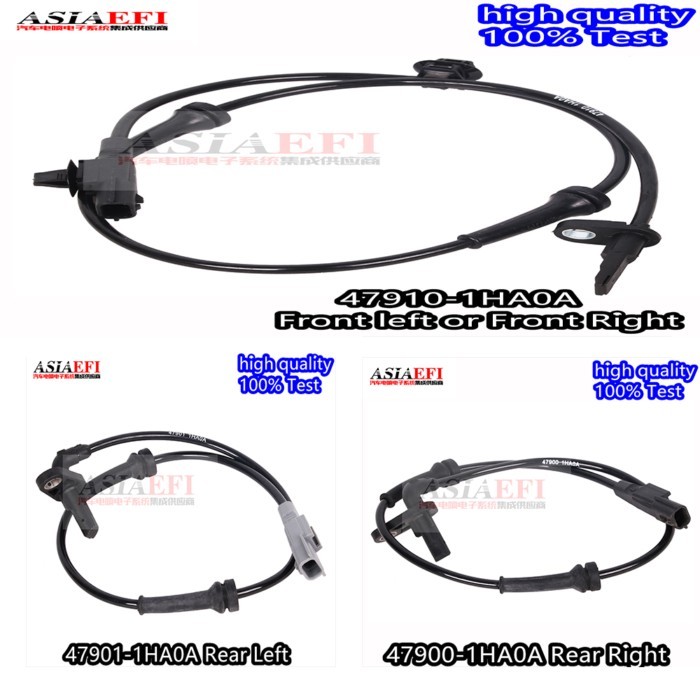 high quality 47901-1HA0A 47900-1HA0A 47910-1HA0A Front Rear Left  Right ABS Sensor for Nissan Sunny