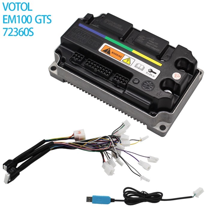 VOTOL EM100GTS 72360S 200A 3kw brushless DC Controller QS Motor Electric motorcycle Motor scooter I