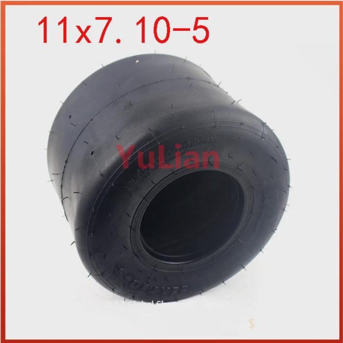 11x7.10-5 Tire for 168 Go Kart 5 inch Tyre Rear Tires Fitting  Drift Wheels