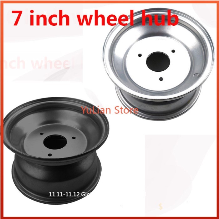 7 inch iron wheel 16X8-7 16*8-7 inch wheel hub 7 inch vacuum rims for Go-kart Modified 4 wheeled ve