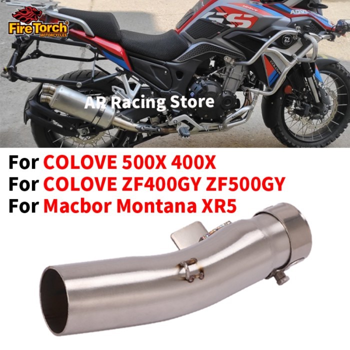 For Colove Zf400X 500X Zf400Gy Zf500Gy Macbor Montana Xr5 Motorcycle Exhaust Modified Stainless Ste