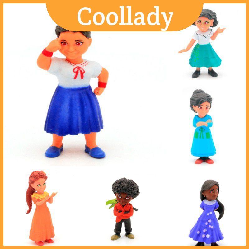 Encanto ฟิกเกอร์สีสันสดใสสําหรับเค้ก Toppers และ Playtime 6 ชุดตุ๊กตาชิ้น