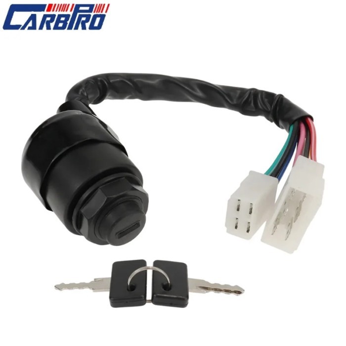 IGNITION SWITCH W/ KEYS FOR YAMAHA GAS 2 CYCLE GOLF CART G1 MODELS 1979-1989