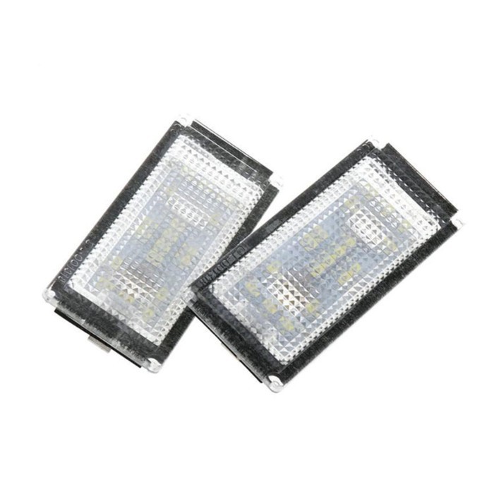 For BMW E66 E65 7-Series 735i 2006-2008 Error Free 18 LED Number License Plate Light White 12V Canb