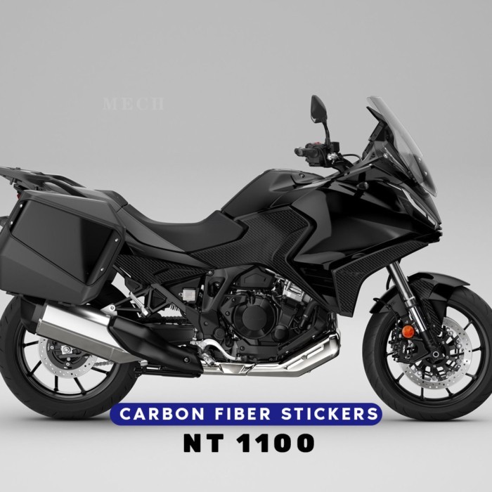 Motorcycle Fuel Tank Pad For HONDA NT1100 NT 1100 Handguard Carbon Fiber Pattern Stickers Decal scr