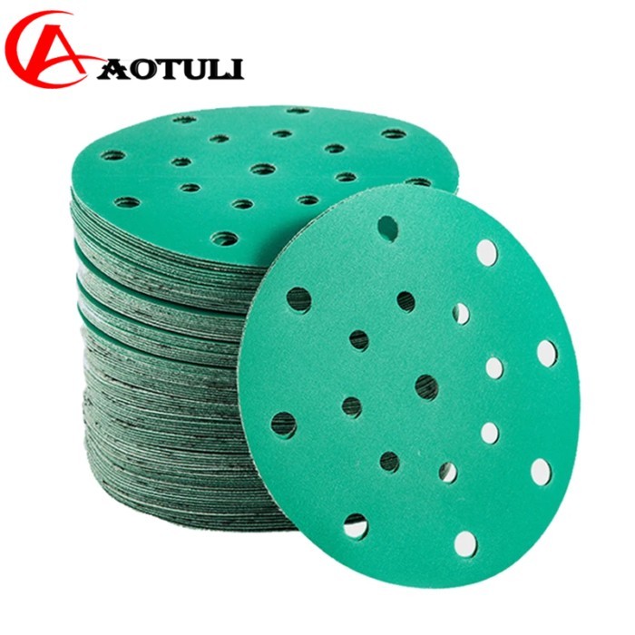 Sanding disc Grinding Disc Round Sandpaper 6in17-hole 150mm  Flocking P80-400  Sand Abrasive for FE