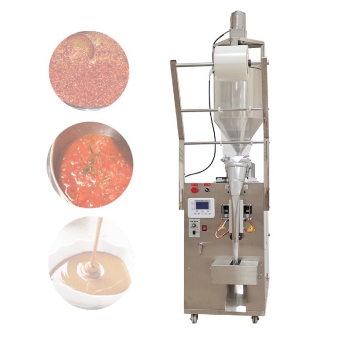 Multi Functional Sauce  Packaging Machine  For Honey Tomato Sauce Mustard Sauce Quantitative Pneuma