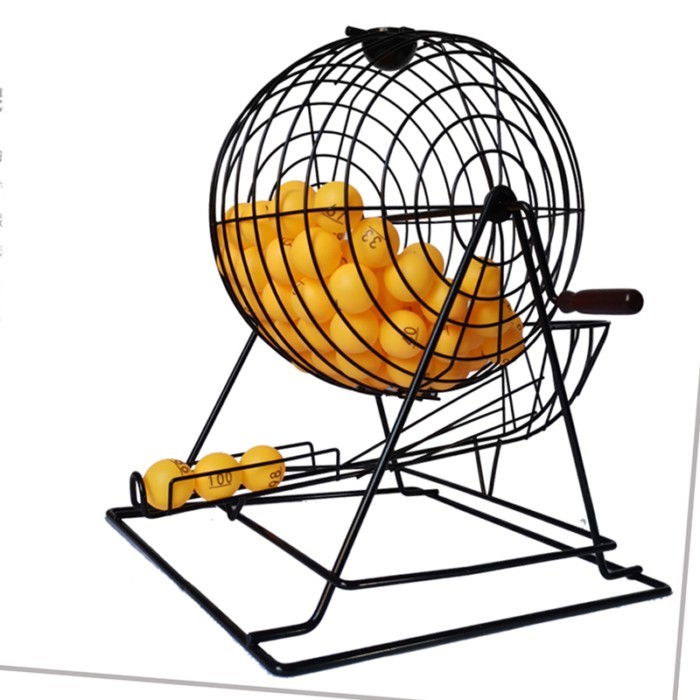 Metal Manual Lottery Machine Double Color Ball Lottery Machine, Lucky Big Turntable  Fish Pond Shak