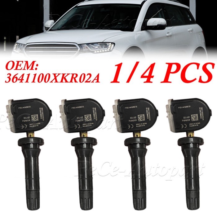 1/4PCS TPMS Tire Pressure Sensor for 2017-2020 GREAT WALL WEY VV5 VV6 VV7 P8 HAVAL F5 F7 F7X H7L H2