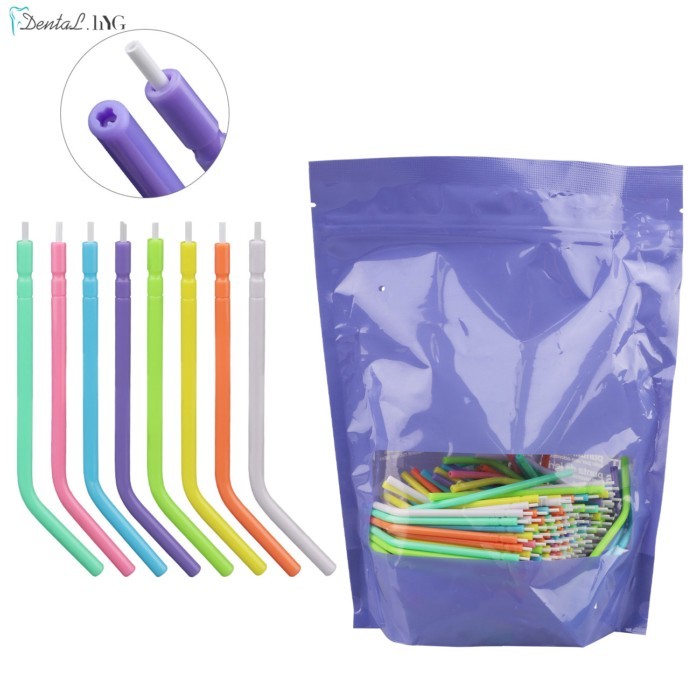 250 pcs Disposable Nozzles Tips for Dental Triple Air Water Syringe 3 Way Syringe for Dentisttry  C