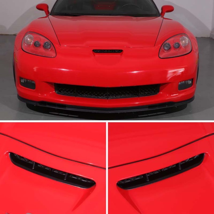 For Chevrolet Corvette C6 ZR1 Z06 2005-2013 Car Front Hood Air Intake Rear Fence Air Intake Frame E