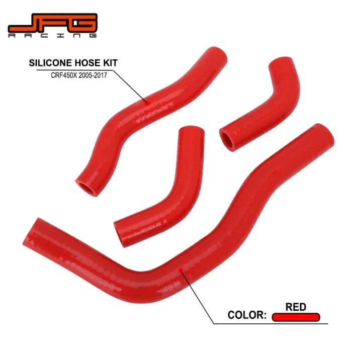 Motorcycle Silicone Radiator Coolant Hose For HONDA CRF450X CRF 450X CRF450 CRF 450 2005 2006 2007