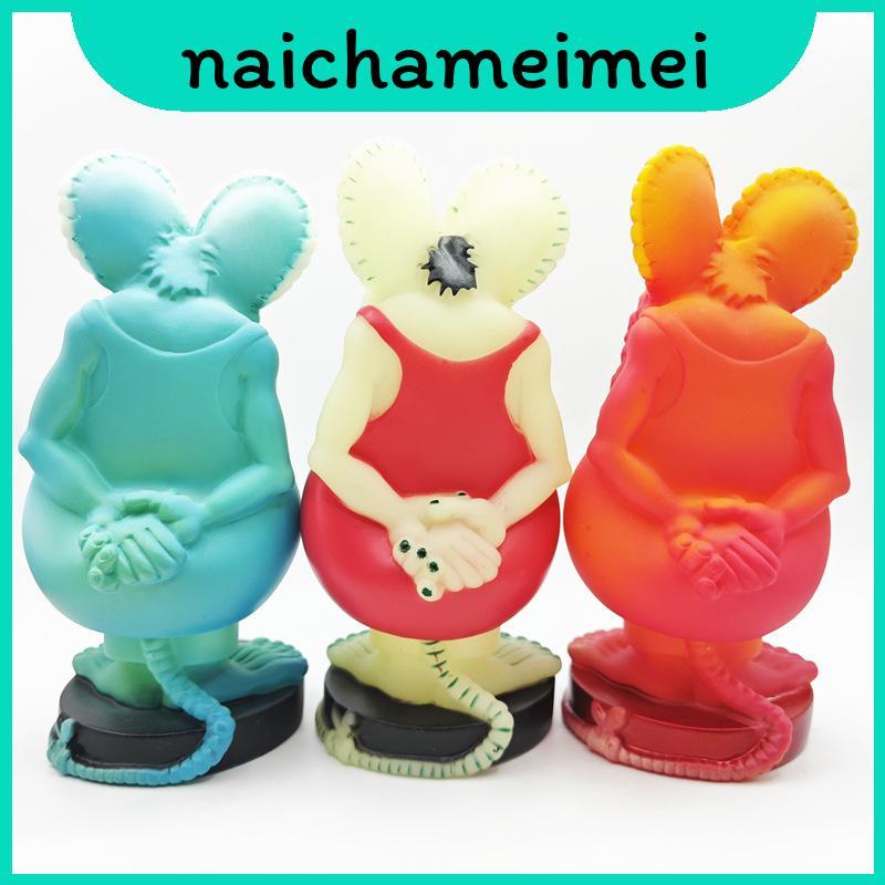 Rat Funko Fink Pvc Model Luminous Night Gradient Blue Sculpture Dashboard Car