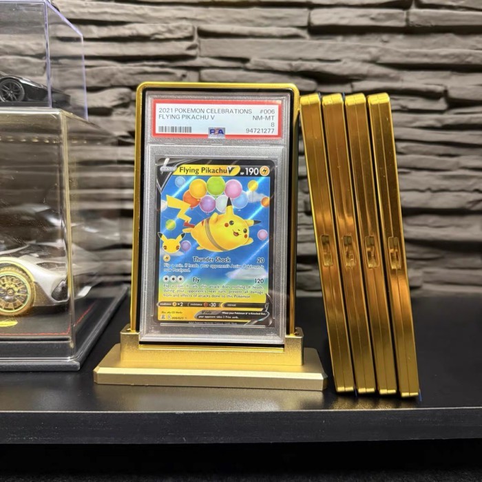 PSA/CGC/CCIC35PT การ์ดหนูโลหะเคสป้องกันการ์ดหนูจอแสดงผล Pokémon Duck Skin เคสป้องกัน