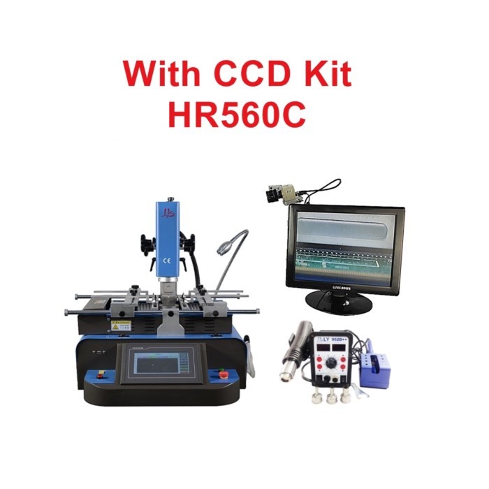 G580 Semi Automatic Solder Station 3 Zones Hot Air BGA Rework Machine G580C for Laptops Game Consol