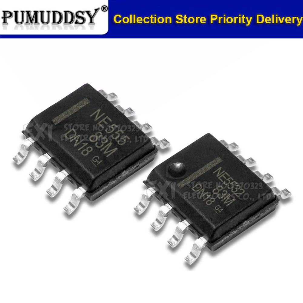 100PCS NE5532DR NE5532 SOP8 SOP N5532 SMD NE555 NE555DR ใหม่เดิม