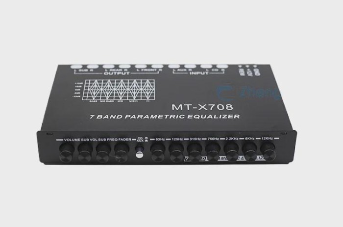 Car Equalizer 7-segment Equalizer Car Audio EQ Tuning Divider Amplifier Power Amplifier