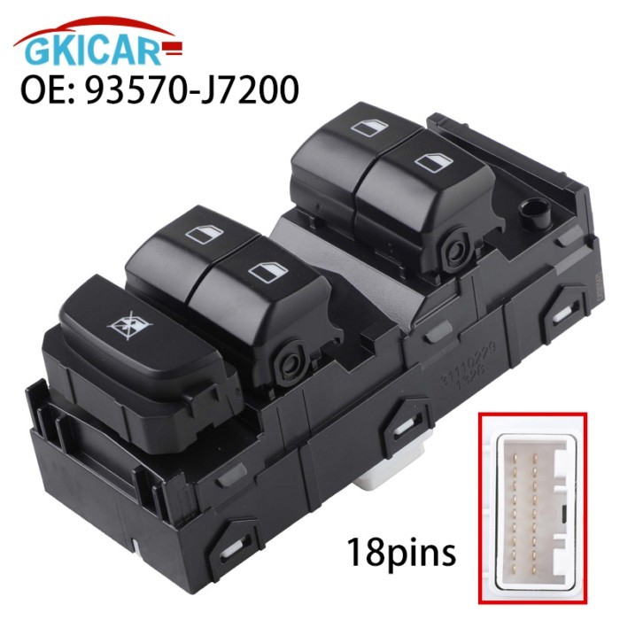 93570J7200 93570-J7200 18PINS Power Window Switch Control Button For 2018-2022 Hyundai Kia CEED PRO